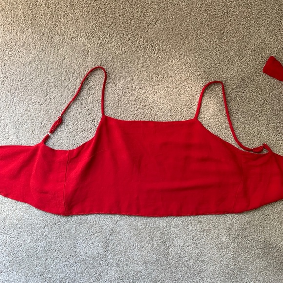 Brandy Melville Tops - Red Brandy Melville Back Tie Crop Top